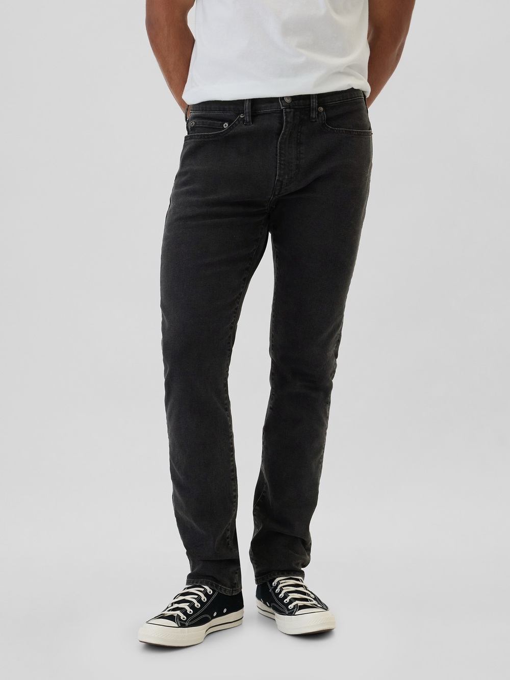 Gap Black Wash Slim Taper Jeans